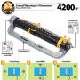 Melnor XT4200M XT Metal Oscillating Lawn Sprinkler, Black