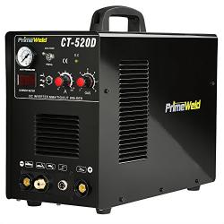 PrimeWeld 3-in-1 50 Amp Plasma Cutter, 200 Amp TIG Welder and 200 Amp Stick Welder - Welding and Cutting Combo, Mobile Welding Machine, Portable Plasma Cutter, Multipurpose Welder and Cutter, CT-520D