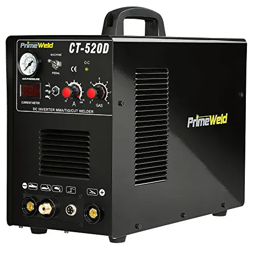 PrimeWeld 3-in-1 50 Amp Plasma Cutter, 200 Amp TIG Welder and 200 Amp Stick Welder - Welding and Cutting Combo, Mobile Welding Machine, Portable Plasma Cutter, Multipurpose Welder and Cutter, CT-520D PrimeWeld 3-in-1 50 Amp Plasma Cutter, 200 Amp TIG Welder and 200 Amp Stick Welder - Welding and Cutting Combo, Mobile Welding Machine, Portable Plasma Cutter, Multipurpose Welder and Cutter, CT-520D