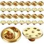 Onwon 30 Pieces Brass Butterfly Cluth Badge Insignia Clutches - No Tool Required, Pin Backs Locking Bulk Metal Pin Keepers Locking Clasp (Gold) Onwon 30 Pieces Brass Butterfly Cluth Badge Insignia Clutches - No Tool Required, Pin Backs Locking Bulk Metal Pin Keepers Locking Clasp (Gold)