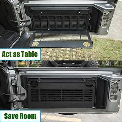 Tailgate Table Foldable Cargo Shelf Rear Storage Fits for Jeep Wrangler JL & JL Unlimited 2018 2019 2020 2/4 Door