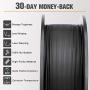 PLA 3D Printer Filament, SUNLU PLA Filament 1.75mm, Dimensional Accuracy +/- 0.02 mm, 1 kg Spool, 1.75mm, PLA Black