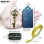 52 Heavy-Duty Metal Large Skeleton Key Bottle Opener Wedding Favor with Tag (Chalkboard Look-alike), FREE Gold Ribbon and Stickers, Vintage Bridal Shower Favors Bottle Opener for Guests (Antique Gold)