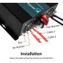 WZRELB Full Power Endurable 3500W 12VDC to 120VAC 60HZ US DUAL OUTLETS LED DISPLAY PURE SINE WAVE INVERTER Power Converter, (RBP350012B1)