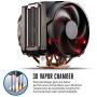 Cooler Master MasterAir Maker 8 High-end CPU Air Cooler, 3D Vapor Chamber Base, 8 Heatpipes, Aluminum Fins, Dual Silencio FP120 Fans AMD/Intel LGA1151/2066