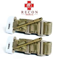 Product Name: Recon Medical TANTQTourniquet - (TAN) Gen 3 Mil-Spec Kevlar Metal Windlass Aluminum First Aid Tactical Swat Medic Pre-Hospital Life Saving Hemorrhage Control Registration Card 2Pack (2)