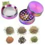 Grinder - 4 Pieces Zinc Alloy Pollen Rainbow Grinders Spice Grinder Colorful Metal Crusher with magnetic top (52mm(2inch)) Grinder - 4 Pieces Zinc Alloy Pollen Rainbow Grinders Spice Grinder Colorful Metal Crusher with magnetic top (52mm(2inch))