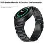 Gear S2 Bands V-Moro Solid Stainless Steel Metal Replacement Band with Adapters for Samsung Gear S2 Smart Watch (Metal Black)