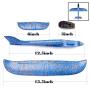 WATINC 2pcs 13.5inch Airplane, Manual Throwing, Fun, challenging, Outdoor Sports Toy, Model Foam Airplane, Blue & Orange Airplane (WT-Airplane 2Pcs)