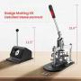 ANBULL Button Maker 58mm 2 1/4 inch Badge Punch Press Pin Button Maker Machine with 1000 Pcs Button Parts and Circle Cutter