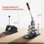 ANBULL Button Maker 58mm 2 1/4 inch Badge Punch Press Pin Button Maker Machine with 1000 Pcs Button Parts and Circle Cutter