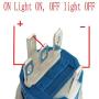 ESUPPORT 16mm 12V 3A Power Symbol Angel Eye Halo Car Green LED Light Metal Push Button Toggle Switch Socket Plug Wire