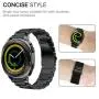 TOROTOP Compatible for Samsung Gear Sport/Galaxy Watch 42mm Band /Galaxy Watch 3 41MM Bands 20mm Replacement Stainless Steel Band /Ticwatch 2 Huawei Watch 2(Black Metal)