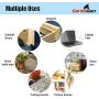Pack of 100 Cabinet Door Bumpers - 1/2” Diameter Clear Adhesive Pads for Drawers, Glass Tops, Cutting Boards, Picture Frames, Small Furniture
