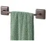 mDesign Metal Bathroom Storage Towel Bar with Strong Self Adhesive - Holder Rack for Hanging Washcloths, Hand, Face Towels in Main or Guest Powder Rooms - 2 Pack - Bronze mDesign Metal Bathroom Storage Towel Bar with Strong Self Adhesive - Holder Rack for Hanging Washcloths, Hand, Face Towels in Main or Guest Powder Rooms - 2 Pack - Bronze