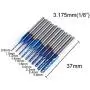 SainSmart Genmitsu 10Pcs Nano Blue Coat End Mill CNC Router Bits, 0.8-3mm, 1/8'' Shank SainSmart Genmitsu 10Pcs Nano Blue Coat End Mill CNC Router Bits, 0.8-3mm, 1/8'' Shank