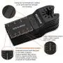 PECHAM 24PCS Universal Wood Metal Oscillating Multitool Quick Release Saw Blades Fit Porter Cable Black & Decker Rockwell Ridgid Ryobi Milwaukee DeWalt Chicago Craftsman