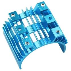 Oil-LIKIO Upgrade Car Motor Metal Radiator Part for WLtoys 144001 1/14 4WD RC Off Road Car (Blue)