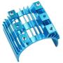 Oil-LIKIO Upgrade Car Motor Metal Radiator Part for WLtoys 144001 1/14 4WD RC Off Road Car (Blue)