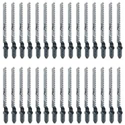 TAROSE 30-Piece T101AO 3-1/4 Inch 20 TPI Assorted T-Shank Scrolling Jig Saw Blades Set for Clean Cutting Wood