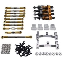 lahomia 1/16 RC Spare Metal Kit Gasket for WPL C24 JJRC Military Truck Crawler Car Trucks DIY Accessory - Golden