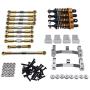 lahomia 1/16 RC Spare Metal Kit Gasket for WPL C24 JJRC Military Truck Crawler Car Trucks DIY Accessory - Golden