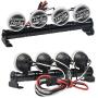 Benedict Harry Metal Roof LED Light Bar 4 LEDs for SCX10 D90 TRX-4 1:10 RC Crawler Truck (4 LEDs)