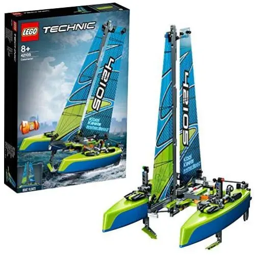 LEGO Technic Catamaran 42105 Model Sailboat Building Kit, New 2020 (404 Pieces) LEGO Technic Catamaran 42105 Model Sailboat Building Kit, New 2020 (404 Pieces)