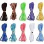 Hestya 10 Pieces Metal Rings Hoops with 10 Pieces 3 mm Faux Suede Cord String for Dream Catcher Hestya 10 Pieces Metal Rings Hoops with 10 Pieces 3 mm Faux Suede Cord String for Dream Catcher