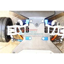 for Traxxas Ford GT 4-Tec 2.0 (83056-4) Upgrade Parts Aluminum Front Lower Suspension Mount - 1 Set Gray Silver