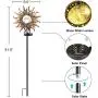 Solar Garden Lights Outdoor, Metal Sun Decorative Stake Art Patio Light for Walkway,Lawn,Pathway,Yard,Party