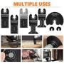 PECHAM 24PCS Universal Wood Metal Oscillating Multitool Quick Release Saw Blades Fit Porter Cable Black & Decker Rockwell Ridgid Ryobi Milwaukee DeWalt Chicago Craftsman PECHAM 24PCS Universal Wood Metal Oscillating Multitool Quick Release Saw Blades Fit Porter Cable Black & Decker Rockwell Ridgid Ryobi Milwaukee DeWalt Chicago Craftsman