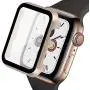 Ritastar for Apple Watch Cover 44mm with Screen Protector,Metal Bumper Case Hard Thin PET Film,High Sensitive,Impact Resistant,Bubble Free,Defense Edge for iWatch Series 6 SE 5,4 Accessories Women Men