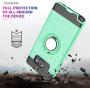 Note 5 case Galaxy Note 5 Case with HD Screen Protector,Ymhxcy 360 Degree Rotating Ring & Bracket Rubber Dual Layer Shock Bumper Resistant Back Cover for Samsung Galaxy Note 5-ZH Mint
