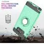 Note 5 case Galaxy Note 5 Case with HD Screen Protector,Ymhxcy 360 Degree Rotating Ring & Bracket Rubber Dual Layer Shock Bumper Resistant Back Cover for Samsung Galaxy Note 5-ZH Mint