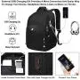 Laptop Backpack,Business Travel Backpack with USB Charging Slit for Men Womens, Anti Theft Water Resistant College School Bookbag Computer Backpack Fits 15 Inch Laptop and Notebook,Black