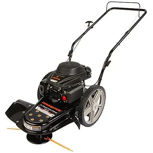 Remington RM1159 159cc 4-Cycle Gas Powered Walk-Behind High-Wheeled String Trimmer - 22-Inch Trimming Mower for Lawn Care, Black Remington RM1159 159cc 4-Cycle Gas Powered Walk-Behind High-Wheeled String Trimmer - 22-Inch Trimming Mower for Lawn Care, Black