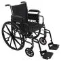 ProBasics Lightweight Wheelchair for Adults with Flip Back Desk Arms and Swing-Away Foot Rests - 16'' x 16'' Seat