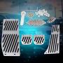 Car Foot Pedal Set, 4pcs Car Manual Transmission Clutch Brake Foot Rest Pedal Pad for BMW 1/3/5/7/X1 Series E30 E32 E34 E36 E38 E39 E46 E87 E90 E91 E92