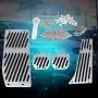 Car Foot Pedal Set, 4pcs Car Manual Transmission Clutch Brake Foot Rest Pedal Pad for BMW 1/3/5/7/X1 Series E30 E32 E34 E36 E38 E39 E46 E87 E90 E91 E92