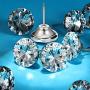 60 Pieces Crystal Upholstery Nails Crystal Upholstery Buttons Crystal Upholstery Tacks Clear Crystal Head Decorative Push Pins Imitate Diamond Buttons for Sewing DIY Decor (20 mm)