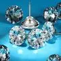 60 Pieces Crystal Upholstery Nails Crystal Upholstery Buttons Crystal Upholstery Tacks Clear Crystal Head Decorative Push Pins Imitate Diamond Buttons for Sewing DIY Decor (20 mm)