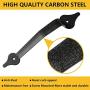skysen Steel Garage Door Decorative Hinges Handles Accents Hardware kit Screw Mount,Black(tckls-2 Pack)