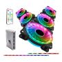 120 mm Case Fan 3 Pack Computer Case Fans for Desktops Adjustable RGB High Performance and Quiet CPU PC Cooling Fan