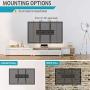 MOUNTUP Tilting TV Wall Mount Bracket for 26-55 Inch Flat Screen TVs/ Curved TVs, Low Profile TV Wall Mount TV Bracket - Easy to Install On 12'' or 16'' Studs, VESA 400x400mm Weight up to 99 LBS, MU0007