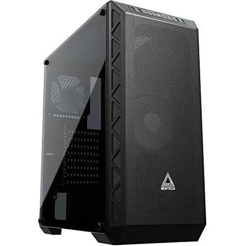 Montech AIR 900 MESH Black/ATX Mid-Tower/High & Max Airflow/Dust- Proof/Computer Gaming Case/EATX,ATX,Micro ATX,Mini ITX/Full Front meshes/Unique mesh Side Panel/Tempered Glass Side Panel (MESH Black)