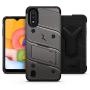ZIZO Bolt Series Galaxy A01 Case - Gun Metal Gray & Black
