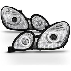 ACANII - For 1998-2005 Lexus GS300 GS400 GS430 LED Halo DRL Projector Headlights Headlamps Driver + Passenger Side