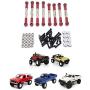Facibom for WPL C14 C24 C24-1 MN D90 D99 MN99S Metal Pull Rod Steering Link Set RC Car Upgrade Accessories Parts,RD