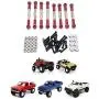 Facibom for WPL C14 C24 C24-1 MN D90 D99 MN99S Metal Pull Rod Steering Link Set RC Car Upgrade Accessories Parts,RD